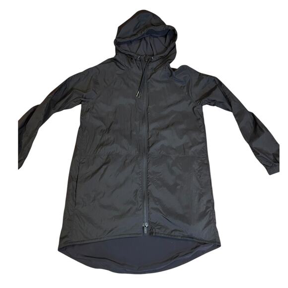 LULULEMON Black Seek the Sky Jacket Packable Water Resistant Women Size 10 or 12 - Picture 2 of 11